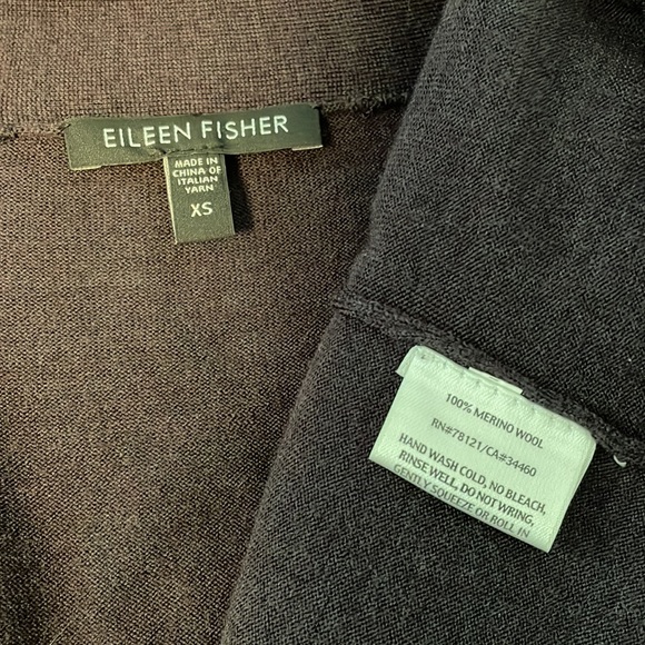 Eileen Fisher system twinset plum purple beaded cami with cardigan set XS - Picture 13 of 14